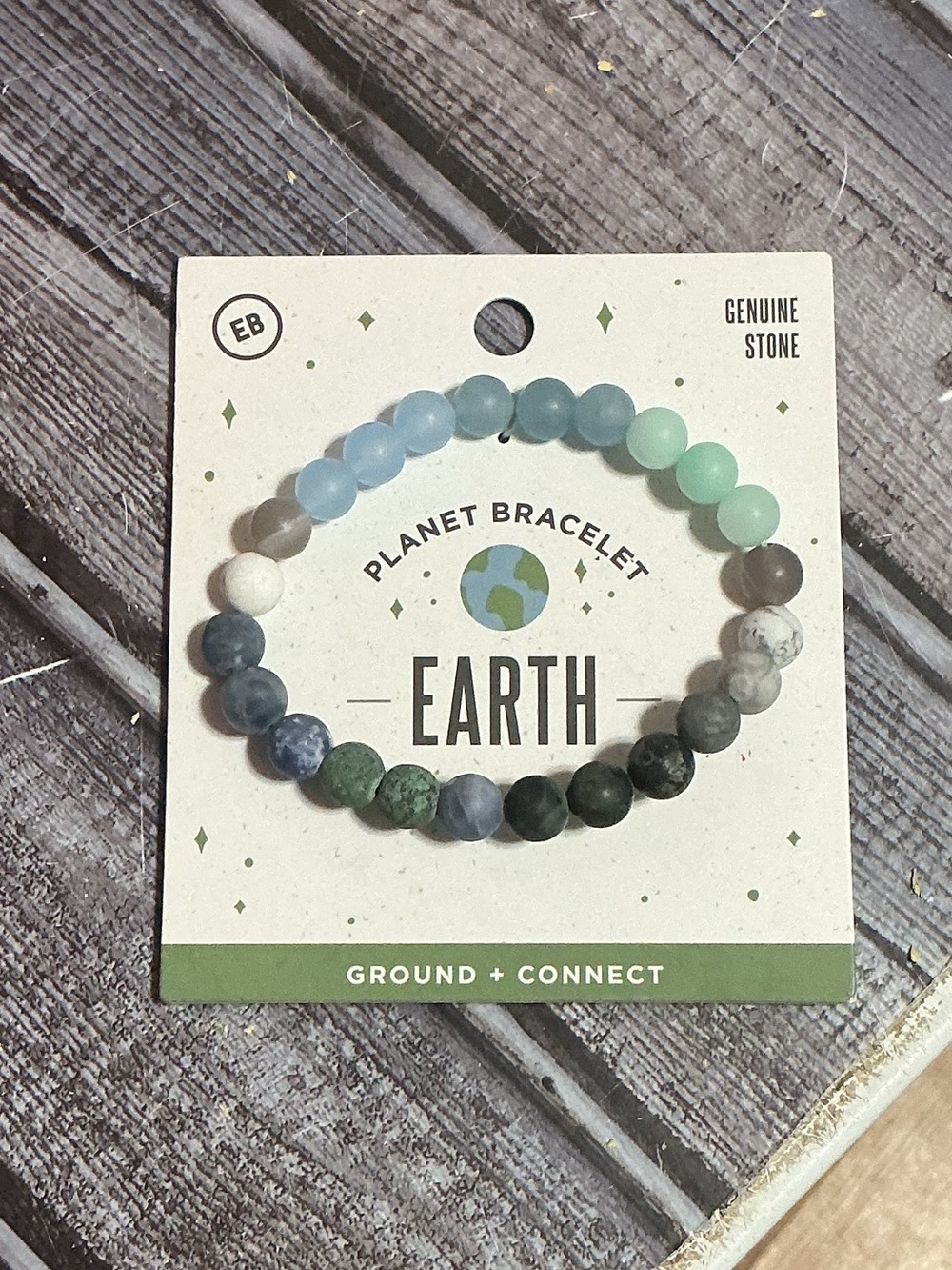 Planet Bracelet in Blue, Green, White, Gray, Black